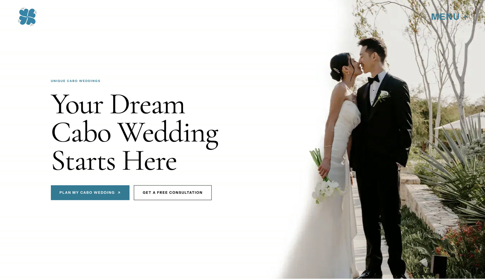 Unique Cabo Weddings — un sitio web creado por Search Visionary Tech
